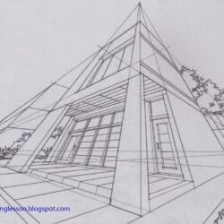3 Point Perspective Drawing Artistic Sketching