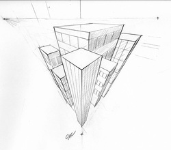 3 Point Perspective Drawing Unique Art