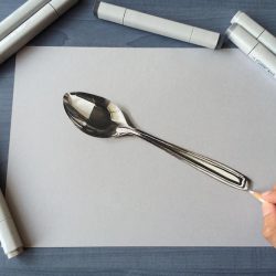 3D Pencil Drawing Detailed Sketch