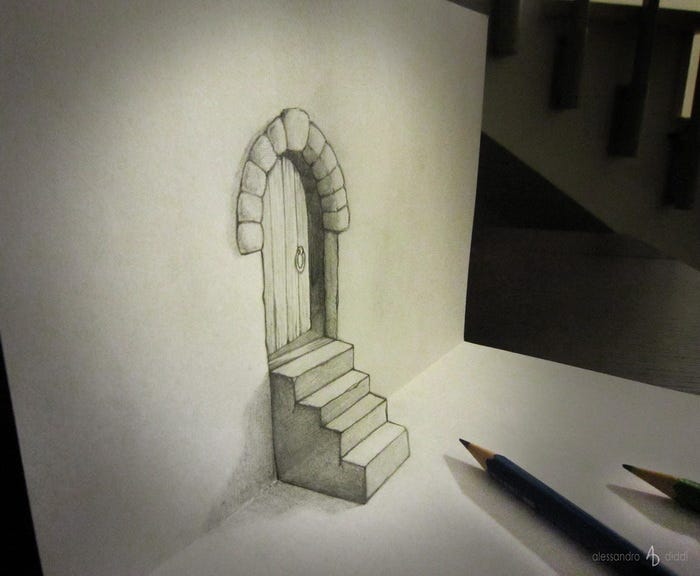 3D Pencil Drawing Stunning Sketch