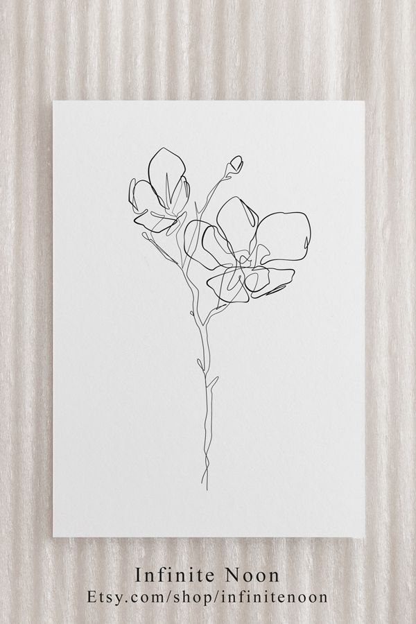 Abstract Flower Drawing Detailed Sketch