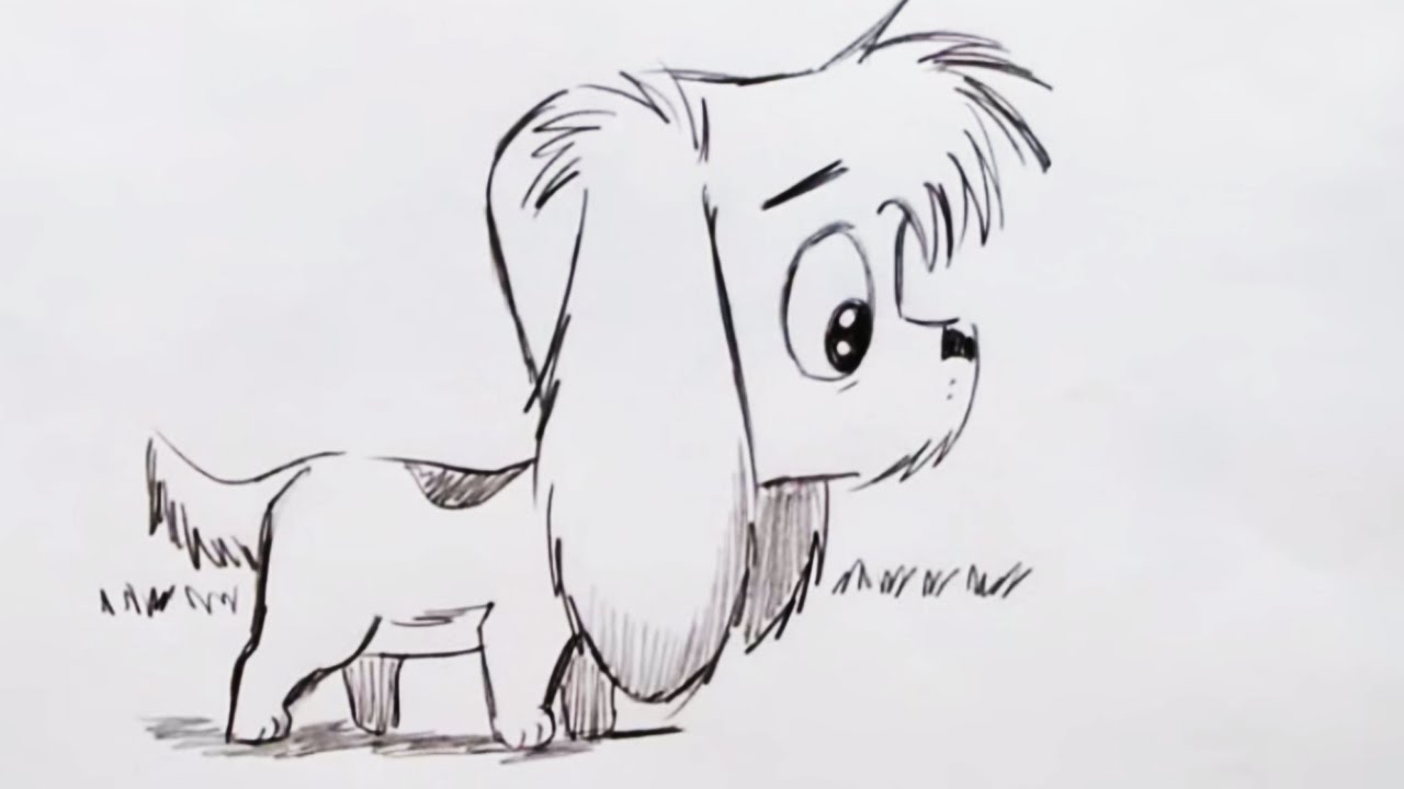 Anime Dog Drawing Amazing Sketch