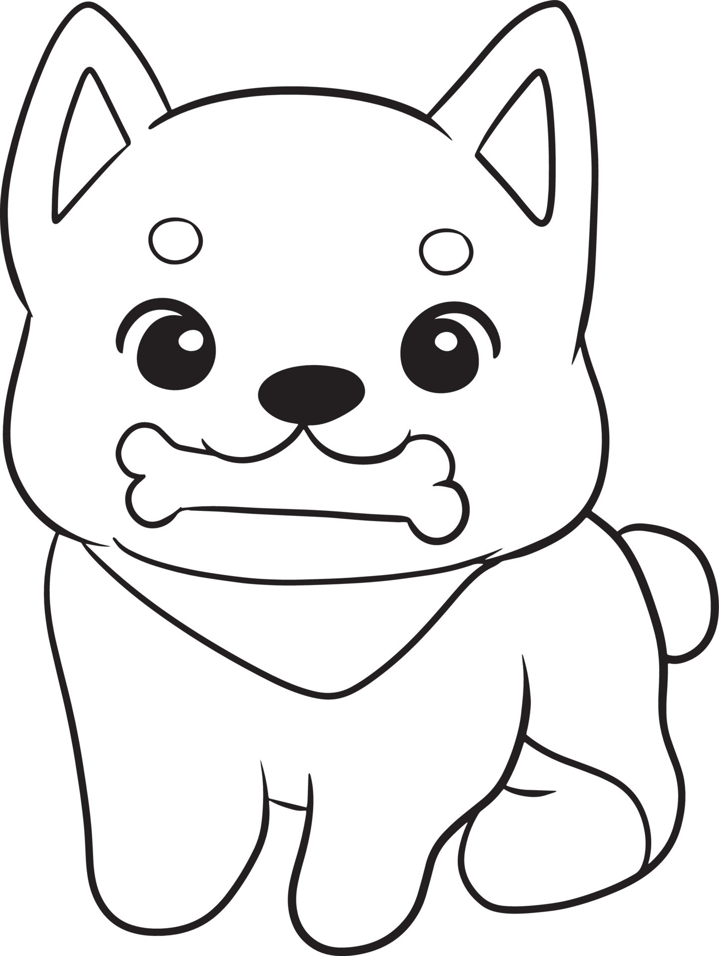 Anime Dog Drawing Hand drawn Sketch