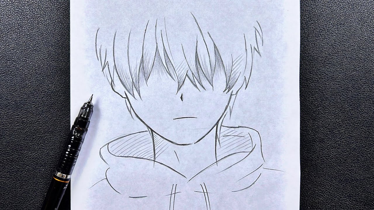 Anime Hoodie Drawing