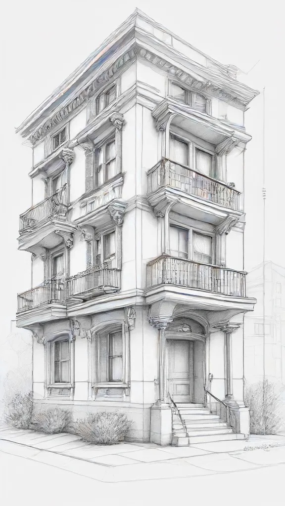 Apartment Drawing Sketch Image