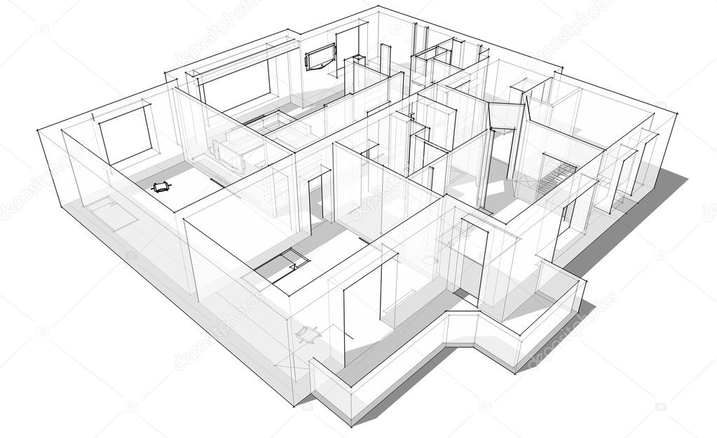 Apartment Drawing Stunning Sketch