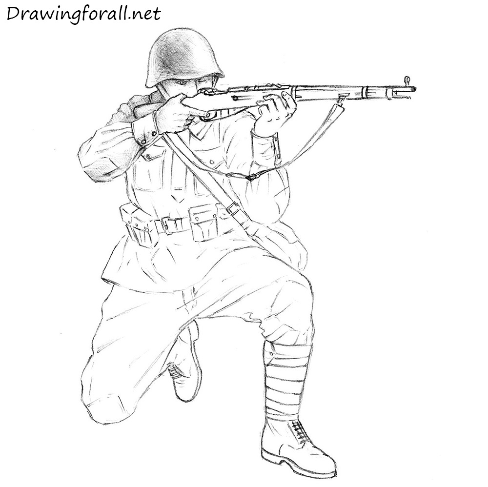 Army Drawing Creative Style