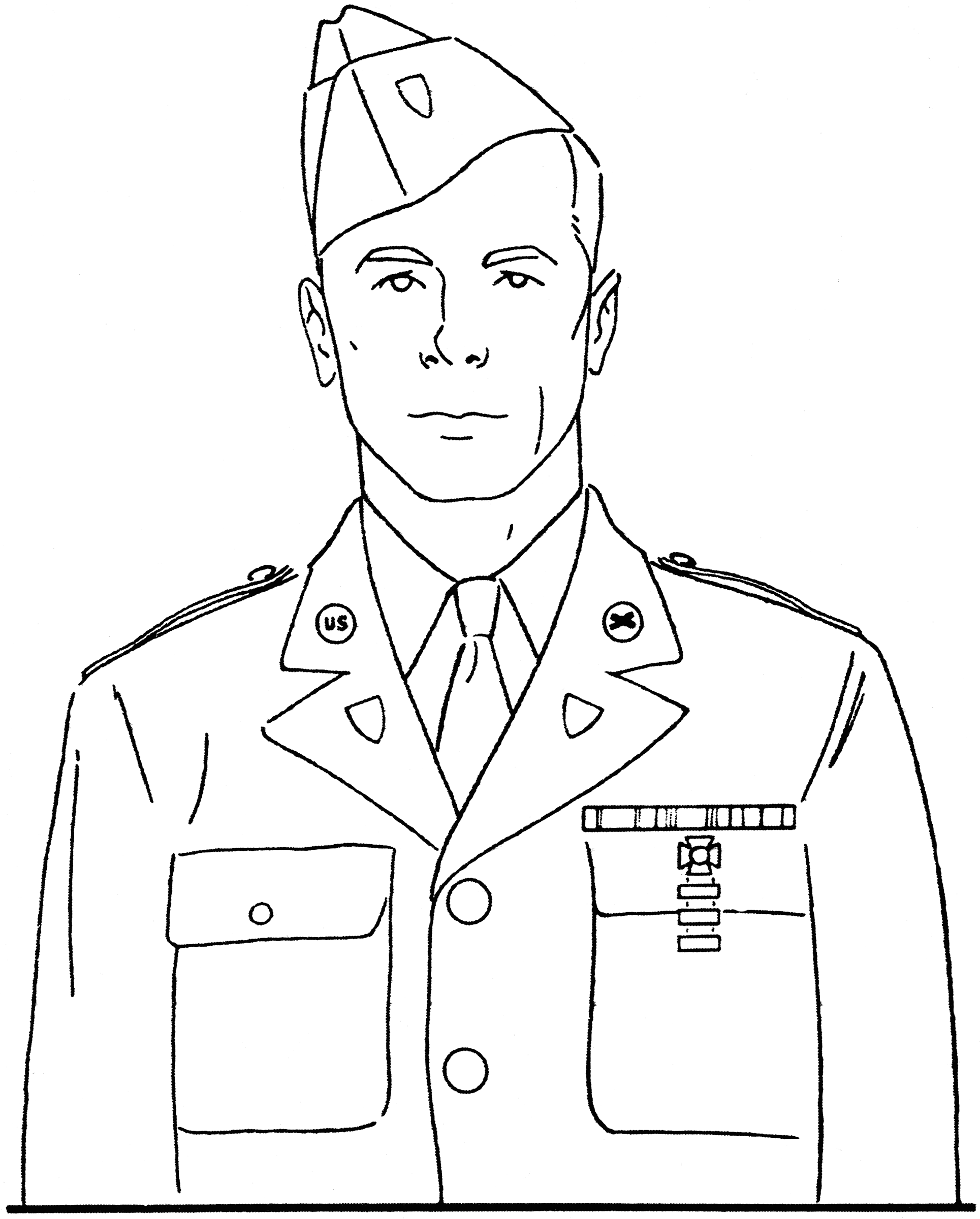 Army Drawing Realistic Sketch