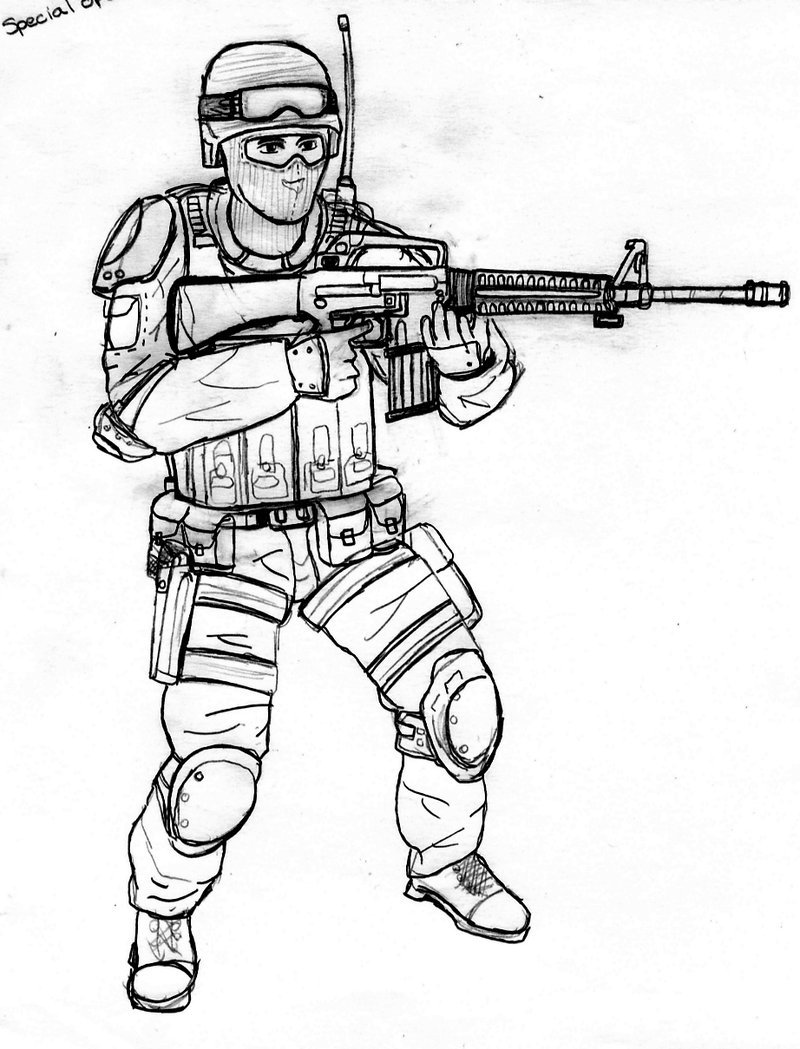 Army Drawing Sketch