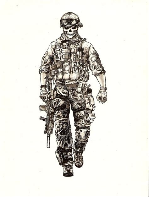 Army Drawing Stunning Sketch