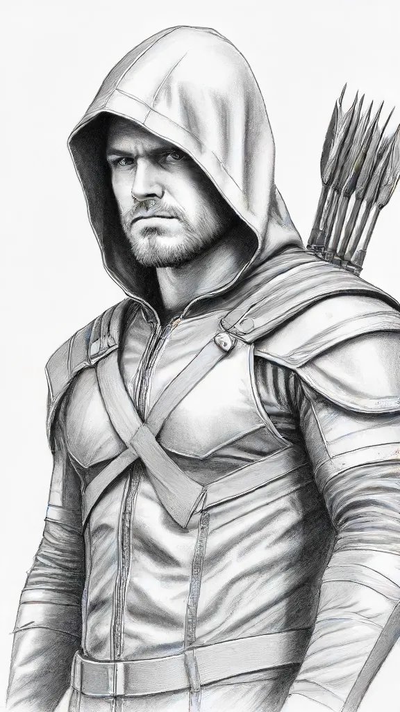 Arrow TV Series Drawing Sketch Picture