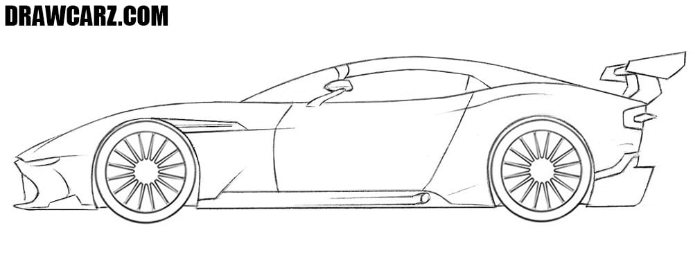 Aston Martin Drawing Photo
