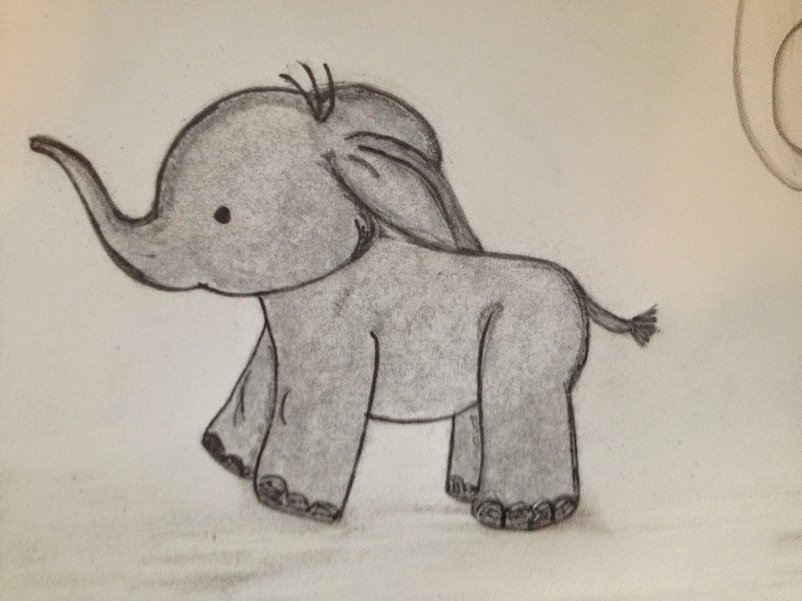 Baby Elephant Drawing Amazing Sketch