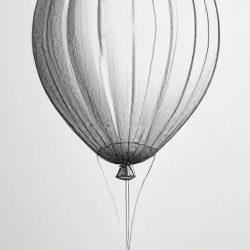 Balloon Drawing Sketch Photo
