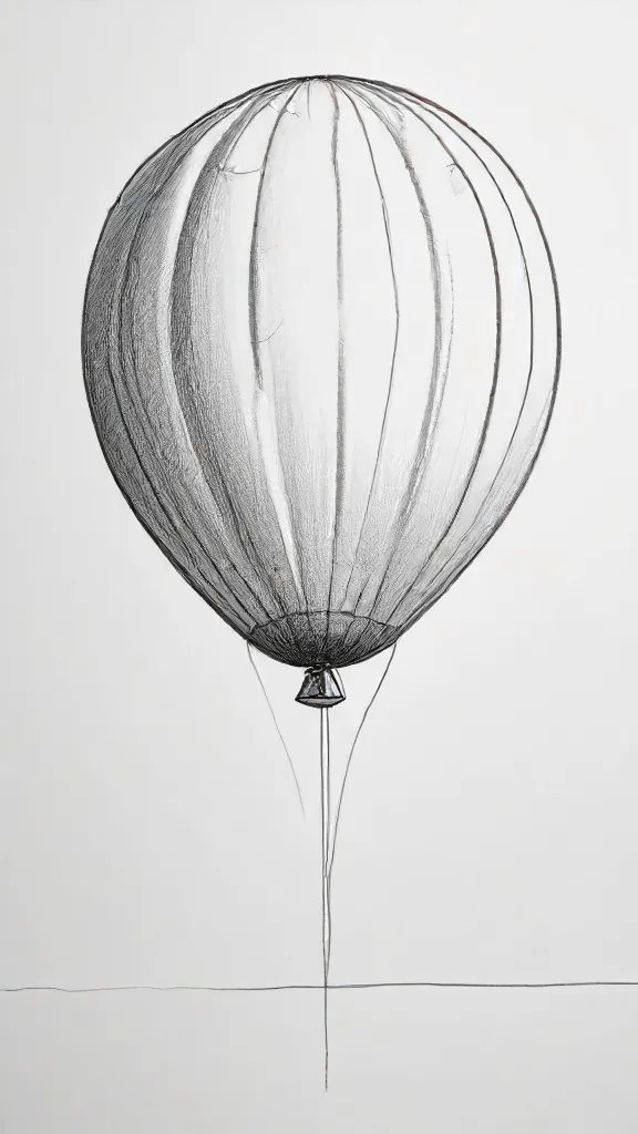 Balloon Drawing Sketch Photo