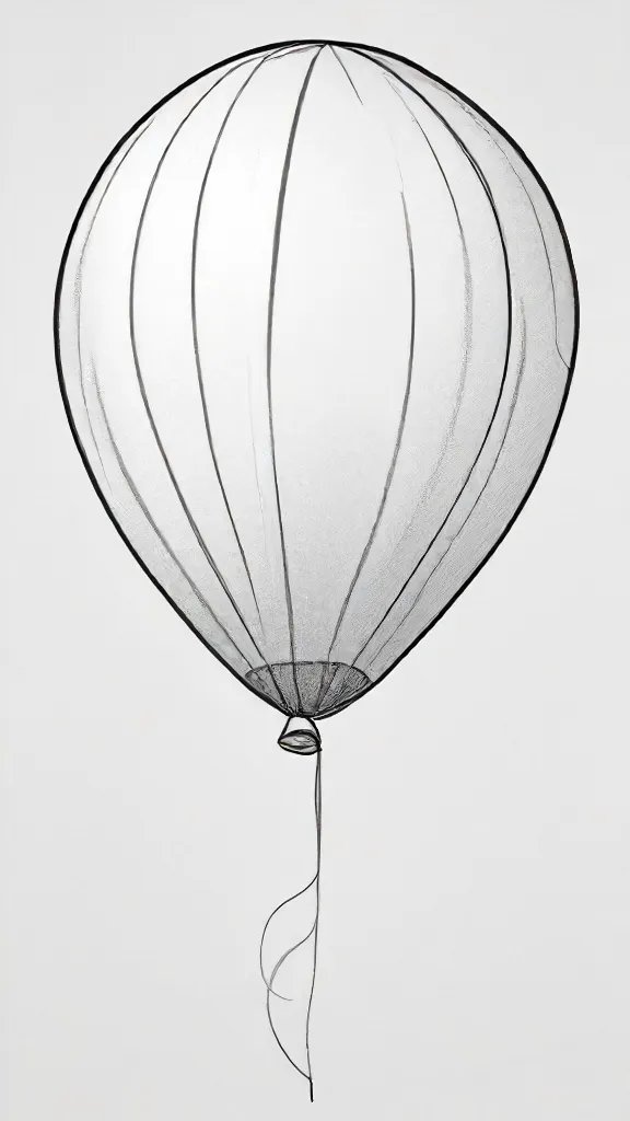 Balloon Drawing Sketch Picture