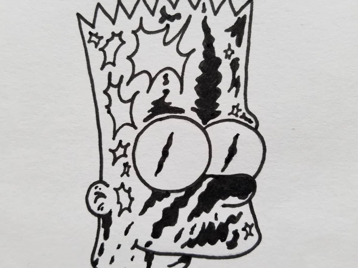 Bart Simpson Drawing Art
