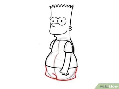 Bart Simpson Drawing Artistic Sketching