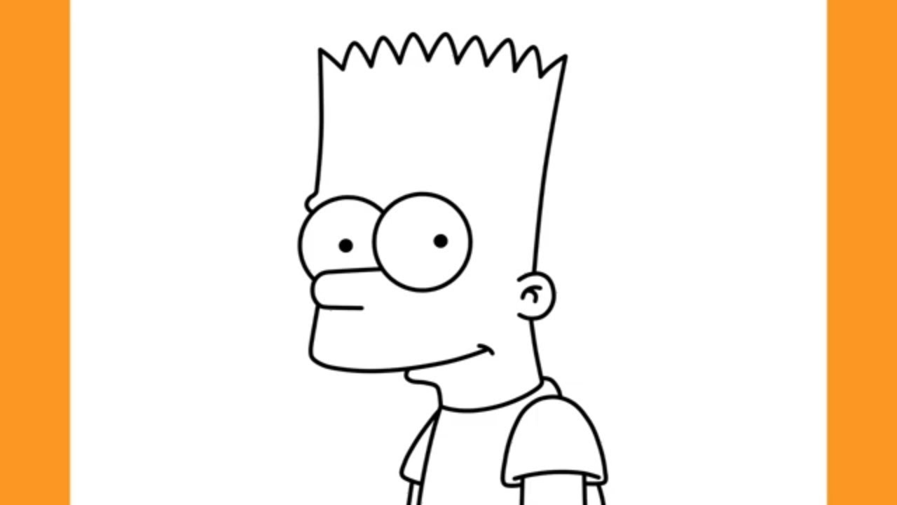 Bart Simpson Drawing Modern Sketch
