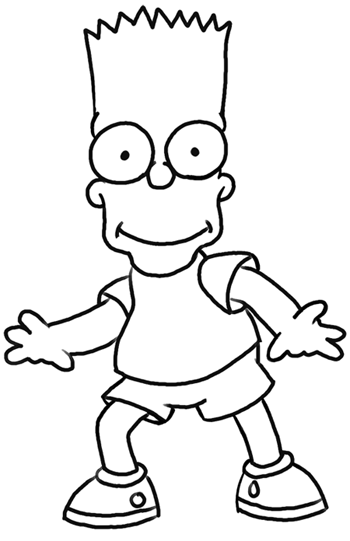 Bart Simpson Drawing