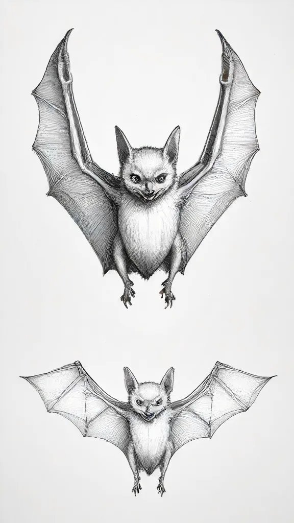 Bat Drawing Art Sketch Image