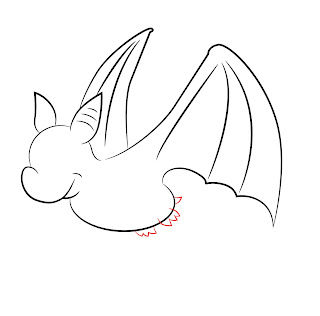 Bat Drawing Creative Style