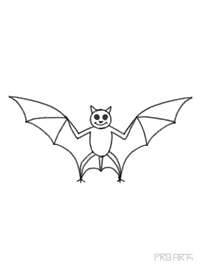 Bat Drawing Modern Sketch