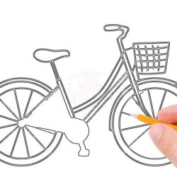 Bicycle Drawing Hand drawn Sketch