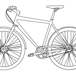 Bicycle Drawing Modern Sketch