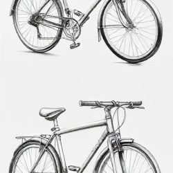 Bicycle Drawing Sketch Photo
