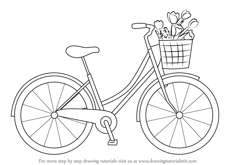 Bicycle Drawing Sketch