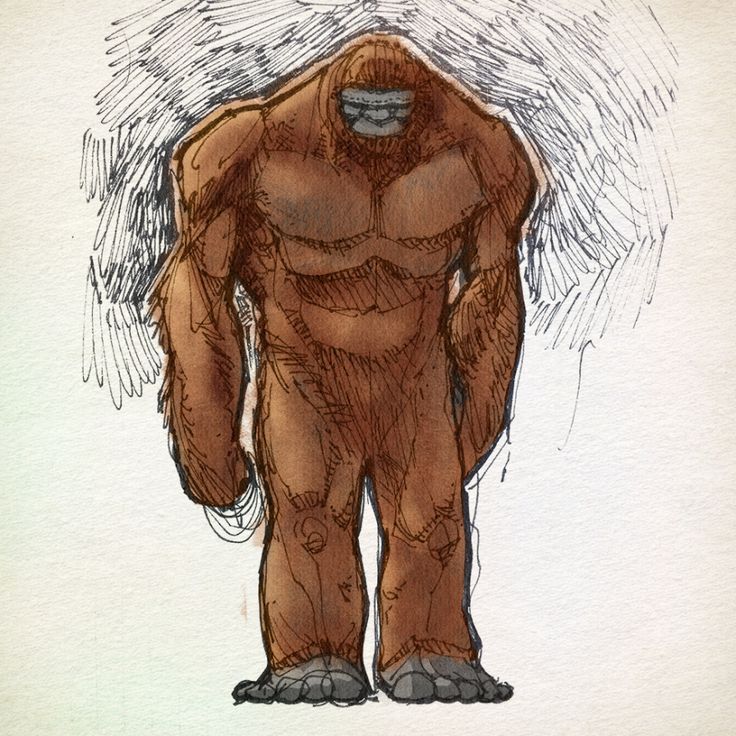 Bigfoot Drawing Image