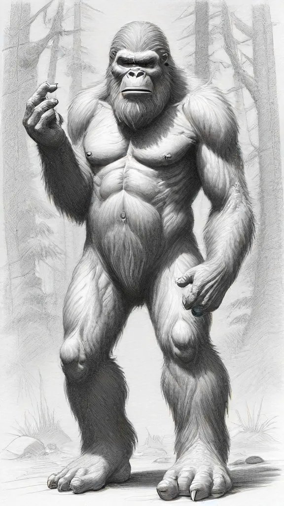 Bigfoot Drawing Sketch Photo