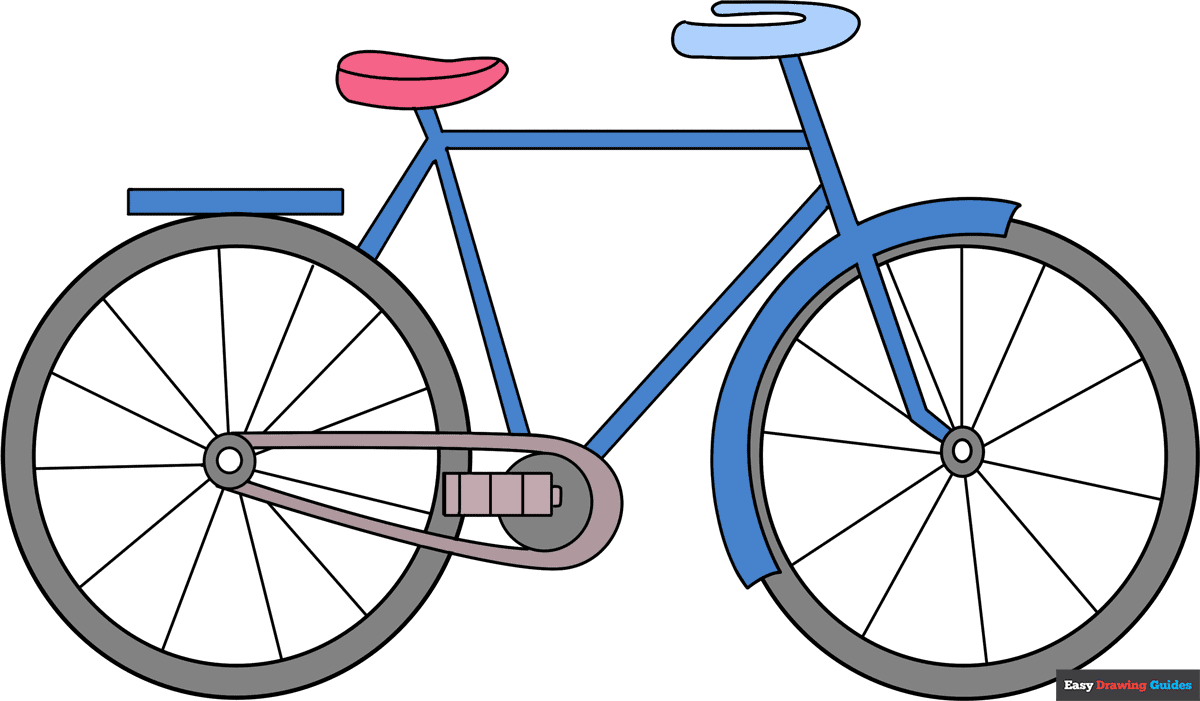 Bike Drawing Hand drawn