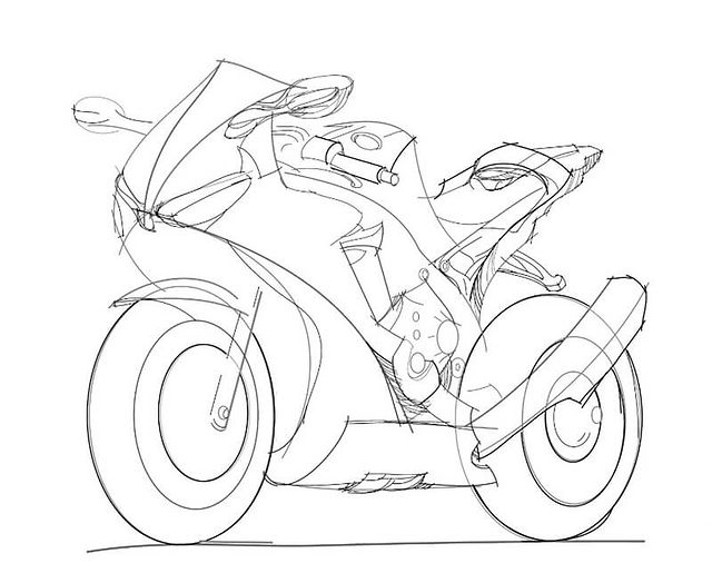 Bike Drawing Image