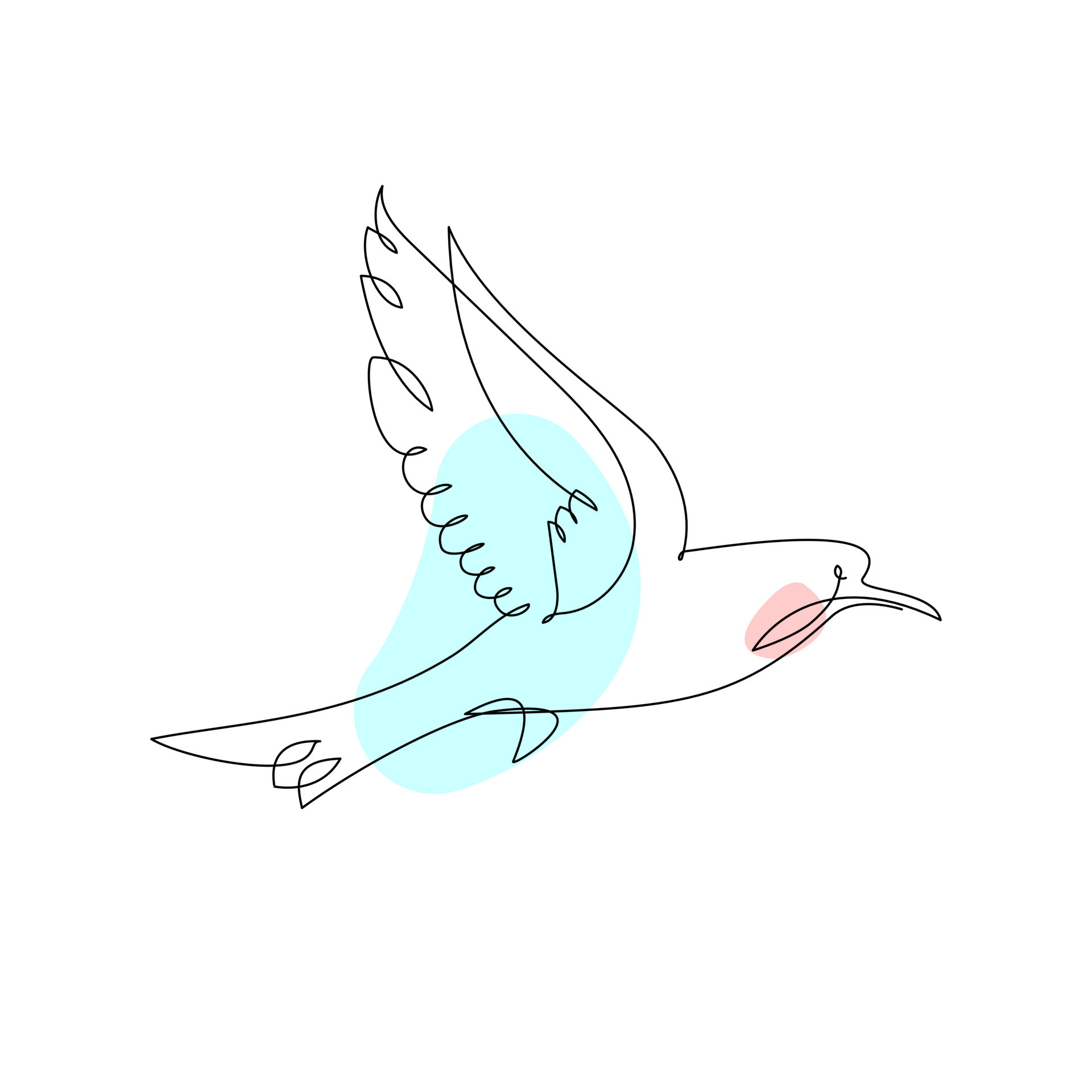 Bird Flying Drawing Art
