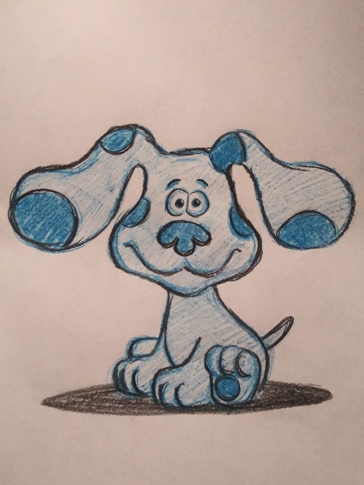 Blue's Clues Drawing Amazing Sketch