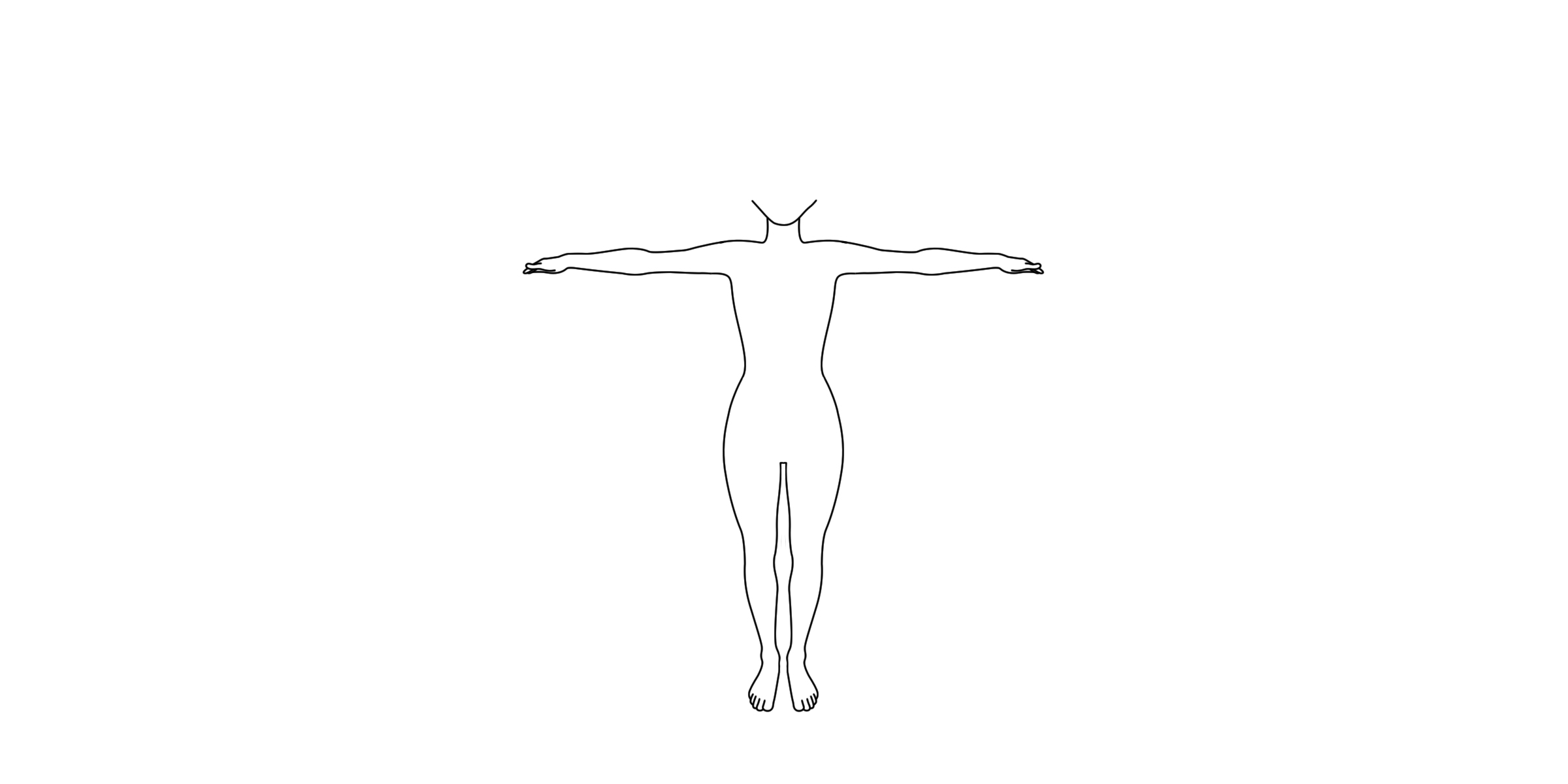 Body Outline Drawing Art