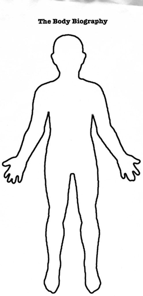 Body Outline Drawing Hand Drawn Sketch