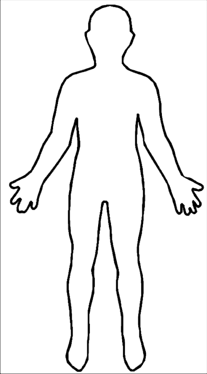 Body Outline Drawing Hand Drawn