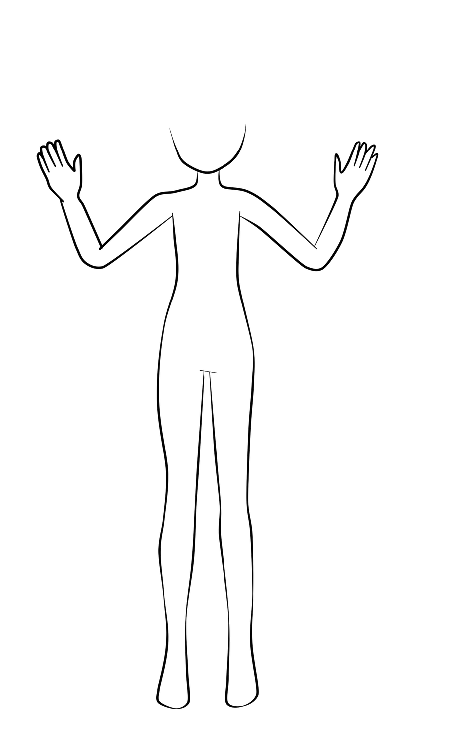 Body Outline Drawing Image