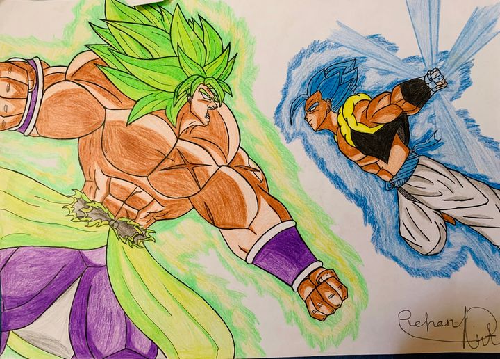 Broly Drawing Realistic Sketch
