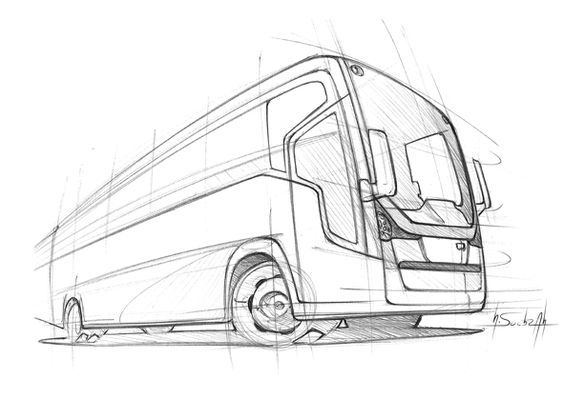 Bus Drawing Amazing Sketch