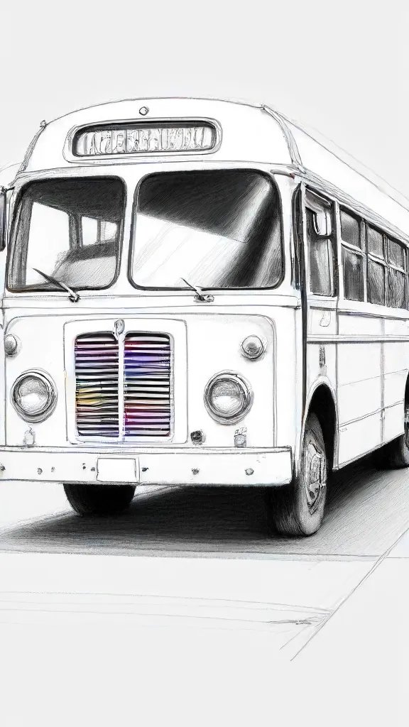 Bus Drawing Art Sketch Image
