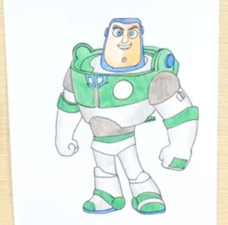Buzz Lightyear Drawing Hand drawn