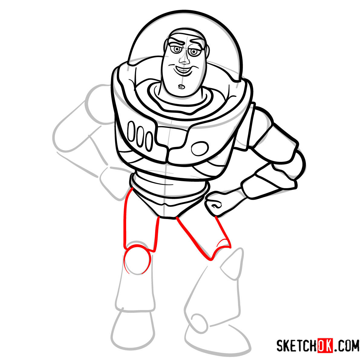 Buzz Lightyear Drawing Realistic Sketch