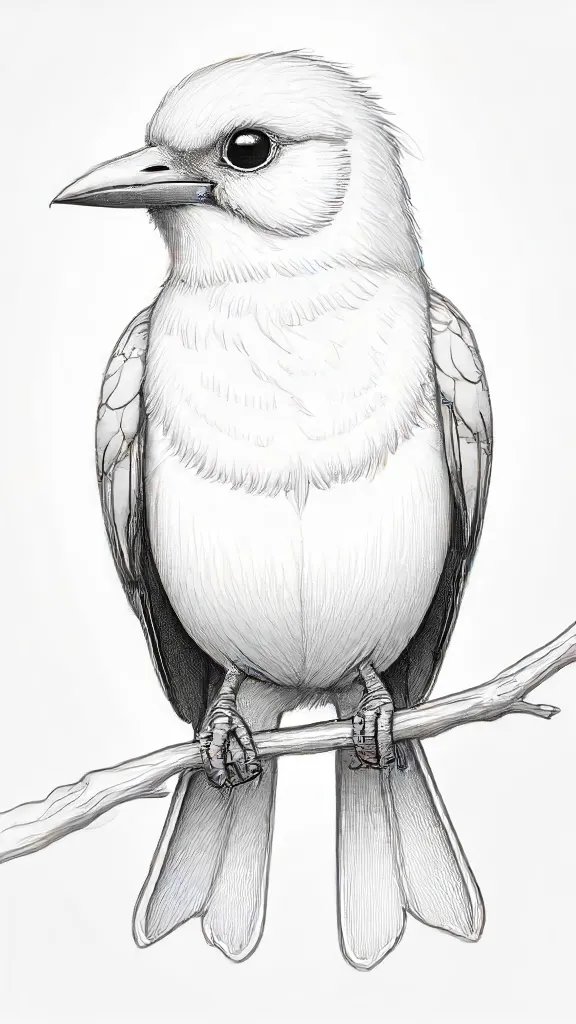 Cartoon Bird Drawing Sketch Image