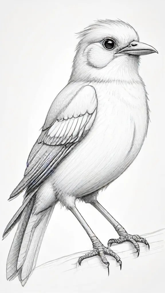 Cartoon Bird Drawing Sketch Photo
