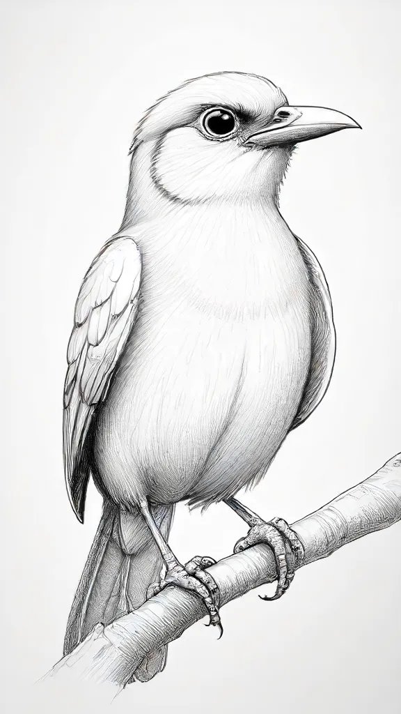 Cartoon Bird Drawing Sketch Picture