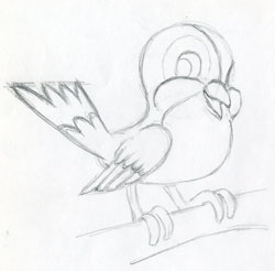 Cartoon Bird Drawing